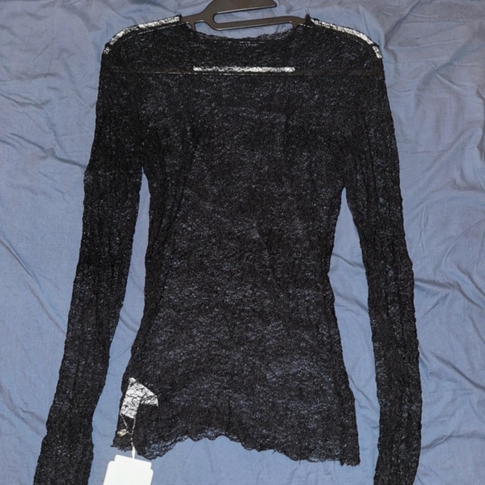 Sheer Black Top
